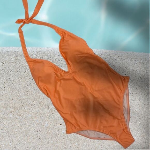 VIX Paula Hermanny Solid Ice 1 PC Swimsuit Size Small NWT